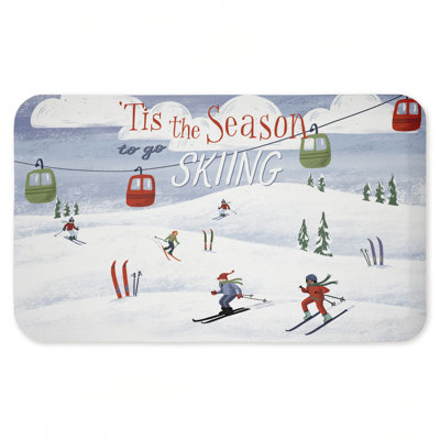 Tapis de sol anti-fatigue imprimé Tis The Season, par Caverly Smith, 30 po x 18 po