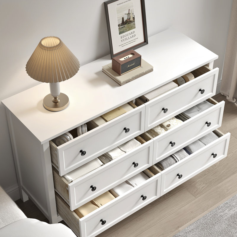 Dateland 47'' W 6 - Drawer Dresser, White