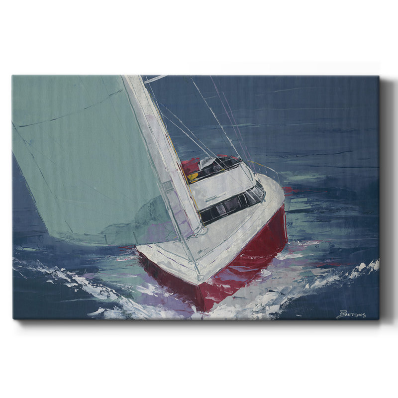 Jour de voile sur toile tendue, H 12 po x l 18 po