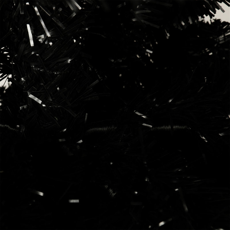 Mince arbre de Noël artificiel avec support en métal pliable