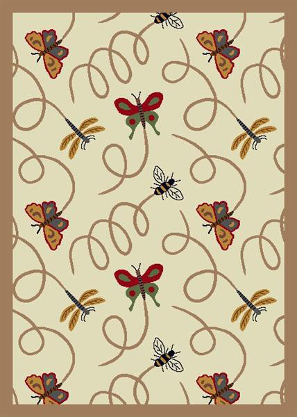 Tapis Nature Wing Dings, Rectangle 7 pi 8 po x 10 pi 9 po