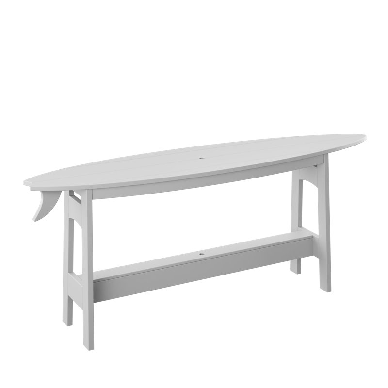  Table de surf 72 po blanc, Blanc, Blanc, H 30 po x l 72 po x P 21 po