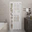 Porte accordéon 38 po x 80 po à faible brillance