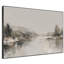 Très grand art mural imprimé sur toile - «Green Lake Abstract Landscape Minimalist», décoration de chambre à coucher-130840247