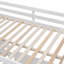 Lit double superposé au dessus d'un lit double avec bureau, blanc-1890323799