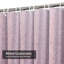 Rideau de douche rose métallique rose mauve scintillant avec 12 crochets-86047700