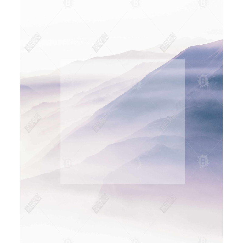 Mist - Purple Framed Canvas Landscape for Home Decor