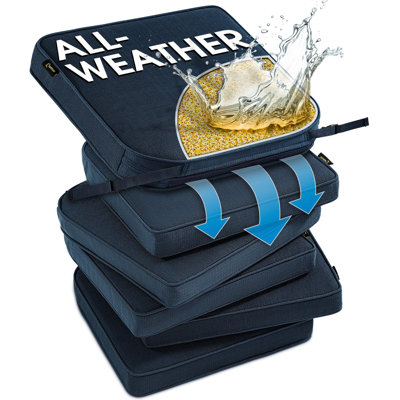 SUNROX All-Weather Outdoor Chair Cushion