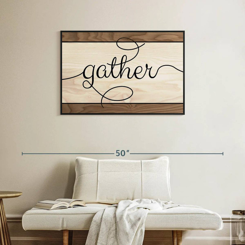 Tergel Gather Typography III, 25" H x 37" W