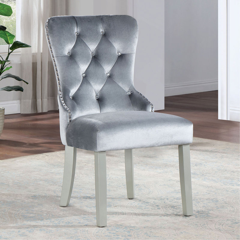 Chaise à oreilles rembourrée en flanelle 2 pièces Classic Classic