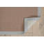 Tapis berbère beige foncé fait à la main avec bordure en coton bleu glacier Nannette-32691870