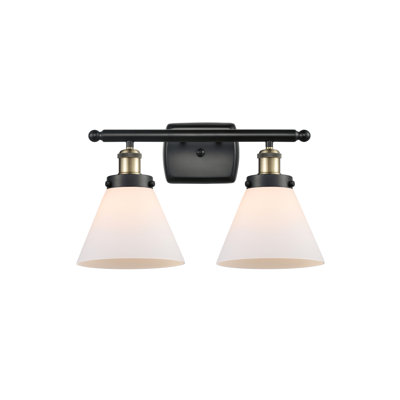 Éclairage pour meuble-lavabo à 2 lumières 18 po Ballston Urban Cone