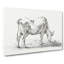 A Grazing Cow by Jean Bernard - Wrapped Canvas Print-55368427
