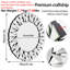 Addylynn Round Wood Framed Wall Mounted Accent Mirror in Silver
