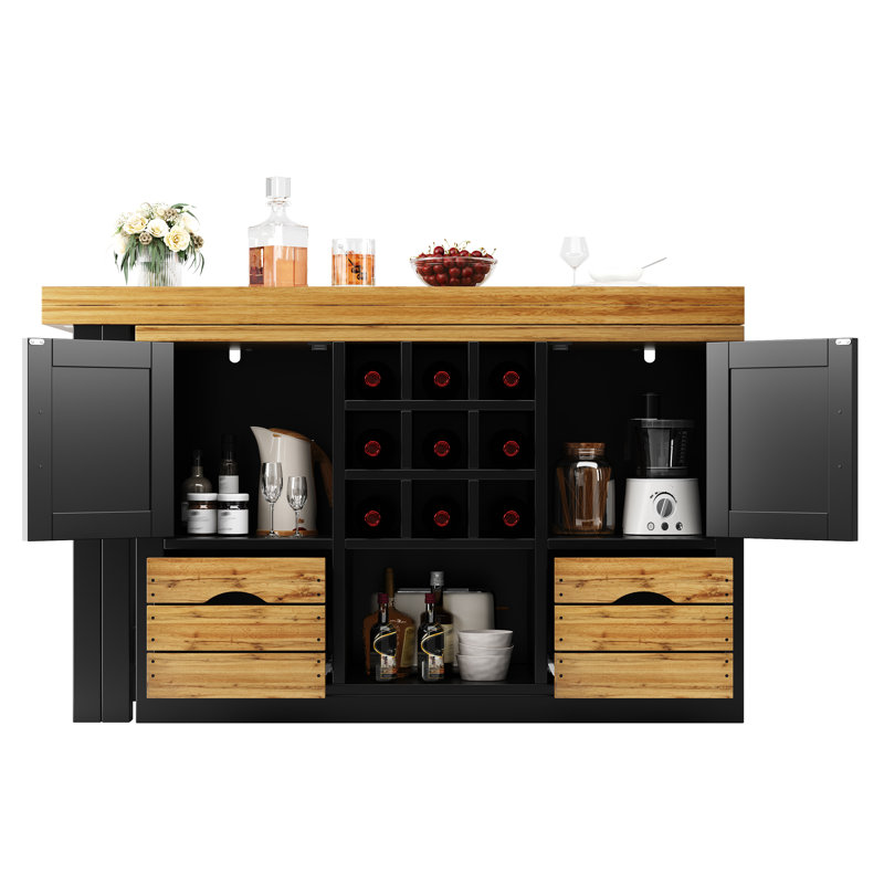 Kitchen Island, Black