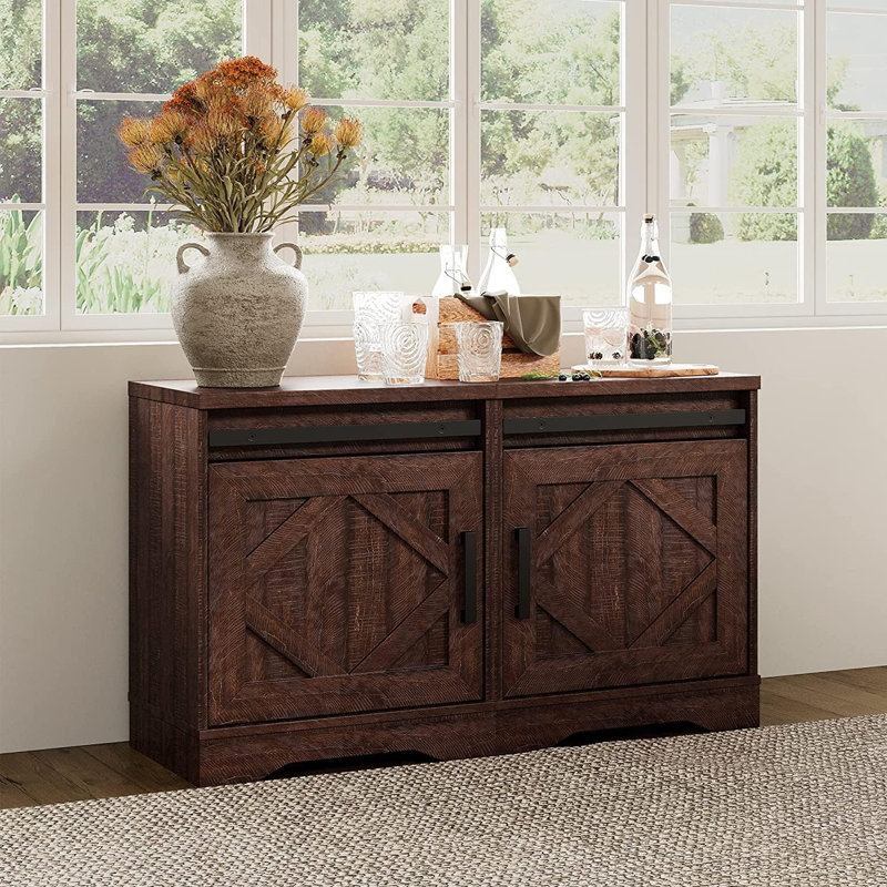 Wendela End Table Set with Storage, Brown