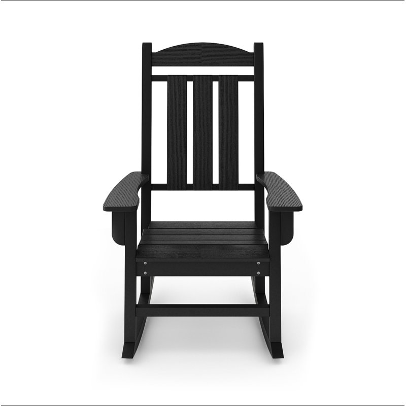 Chaise berçante Traditional, Noir