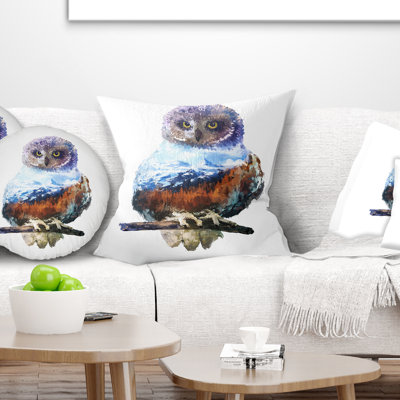 Coussin Owl Double Exposure - Animal