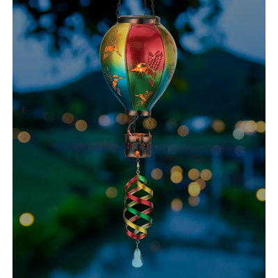 Lanterne de jardin 28,5 "multicolore à énergie solaire