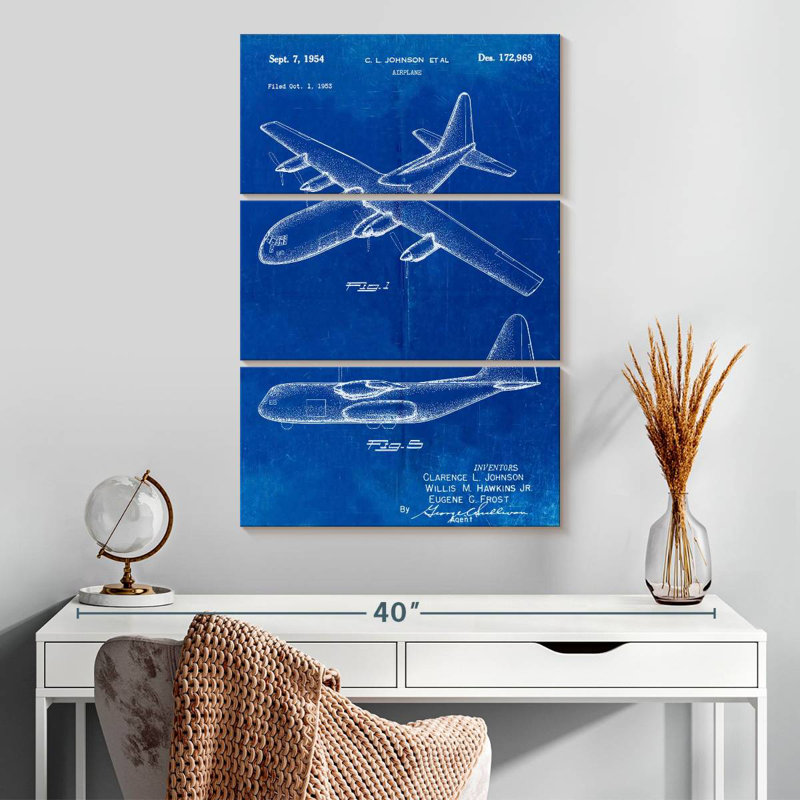 Laelle Lockheed C 130 Hercules Airplane, 32" H x 20" W