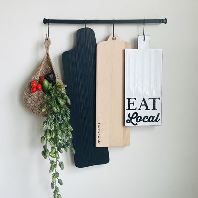 "Eat Local" - Serving Board Collection 3 Set - Organic Wall Décor