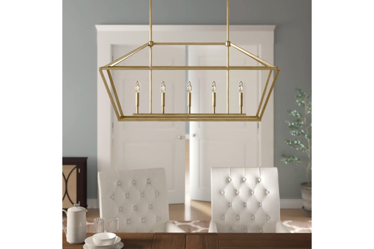 Snellville 5 - Light Kitchen Island Linear Pendant