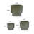 3 Pieces Ceramic Flowerpot, Modern Planter for Patio, Garden or Windowsills-733103567