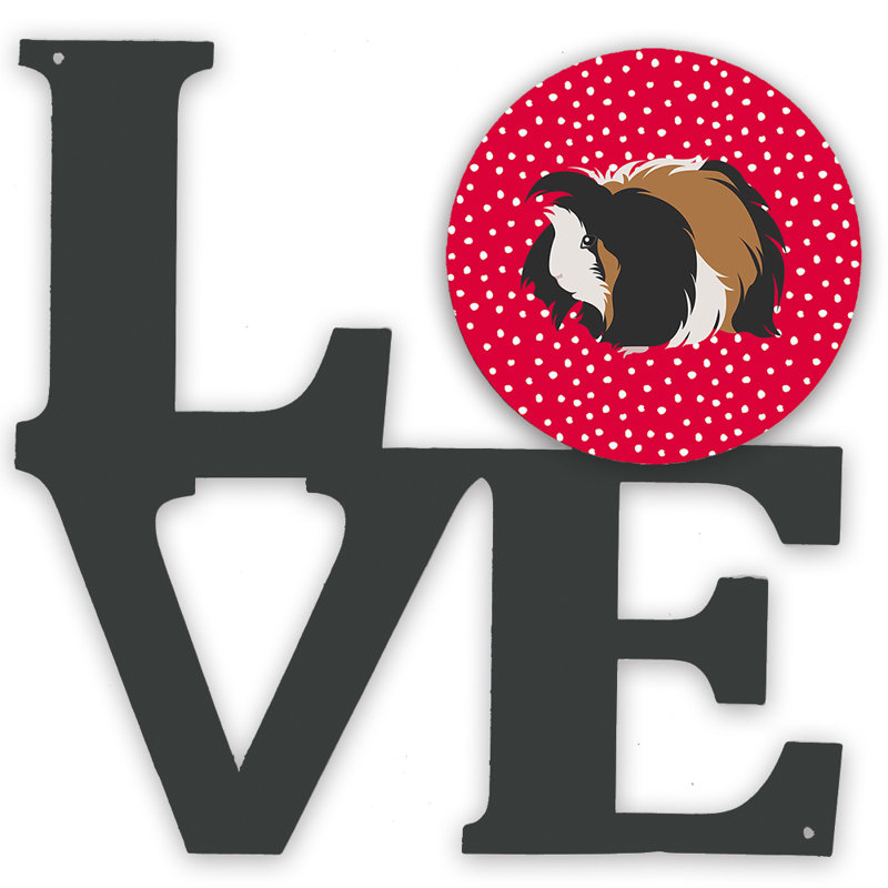 Love Metal Wall Décor, Sheba Guinea Pig