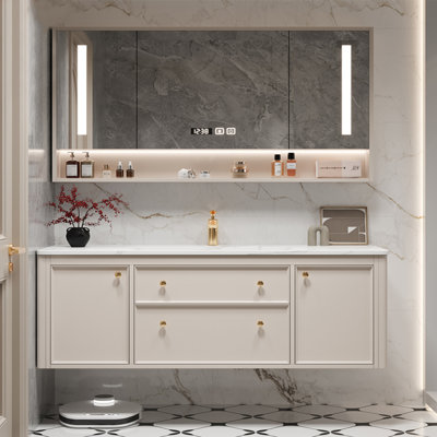 Light luxury style bathroom cabinet modern