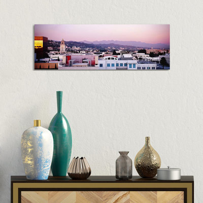 High Angle View Of A Cityscape - Wrapped Canvas Panoramic Print