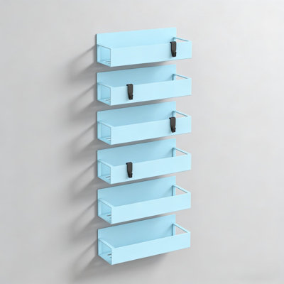 Magnetic Spice Rack Organizer 6 Pack, Heavy Duty Refrigerator And Oven Side Storage Solution For Kitchen Space Saving
