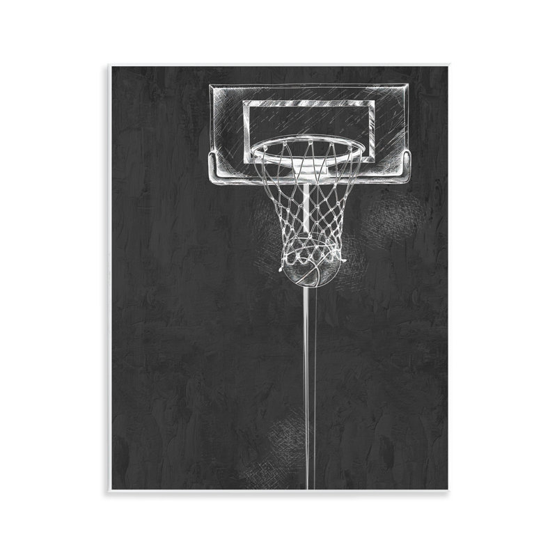 Plaque murale Basketball Dunk Score, design par Kim Allen
