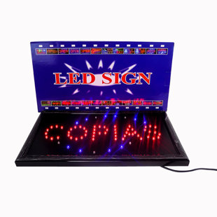 LED “COPIAS” Sign