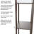 Edmundson 62.75" Column Floor Lamp – Etagere Style Standing Light with 3 Tiers of Storage Shelving-27854170