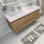 Ensemble de meuble-lavabo double mural 60 po Hartt