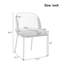 Chaises de salle à manger modernes Tavion avec pieds réglables et structure en bois massif-125177249-125177252