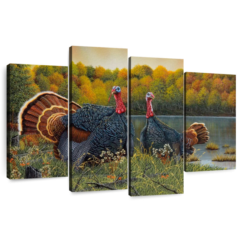 Turkey Season, 32" H x 52" W