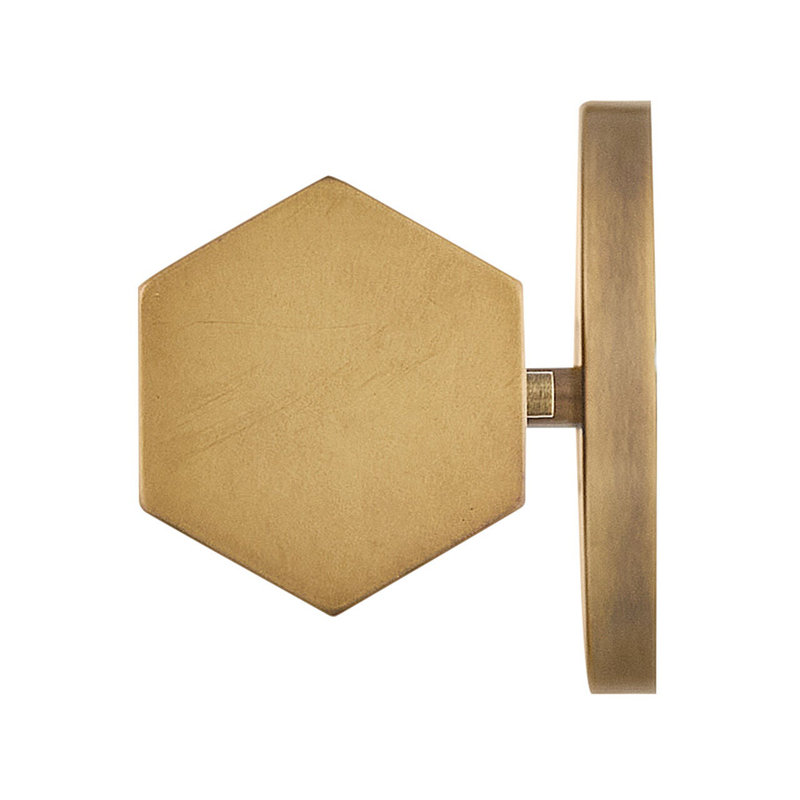 Facet 1 - Light LED Bath Sconce, Heritage Brass