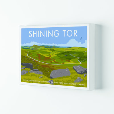 Derbyshire Shining Tor by Stephen Millership - Print on Canvas