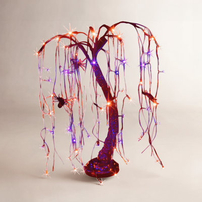 24" Halloween Willow LED Bonsai Tree