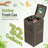 Devoko 32 Gallon Manual Lift Trash Hideaway Container-97277283