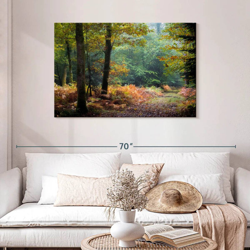 Harnek, feuilles d'automne de la forêt, H 30 po x l 45 po