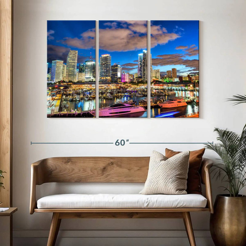 Syd Downtown Miami Florida, 32" H x 50" W