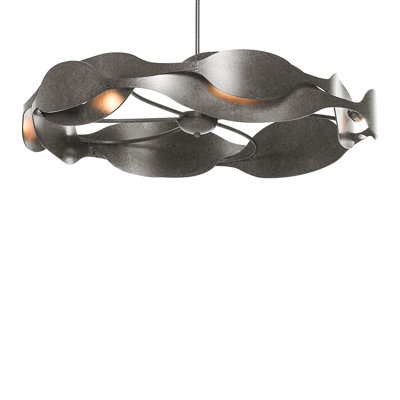 Waves 6 - Light Wagon Wheel Pendant