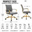 Fauteuil de bureau pivotant en cuir Naudain-58177233-132200685