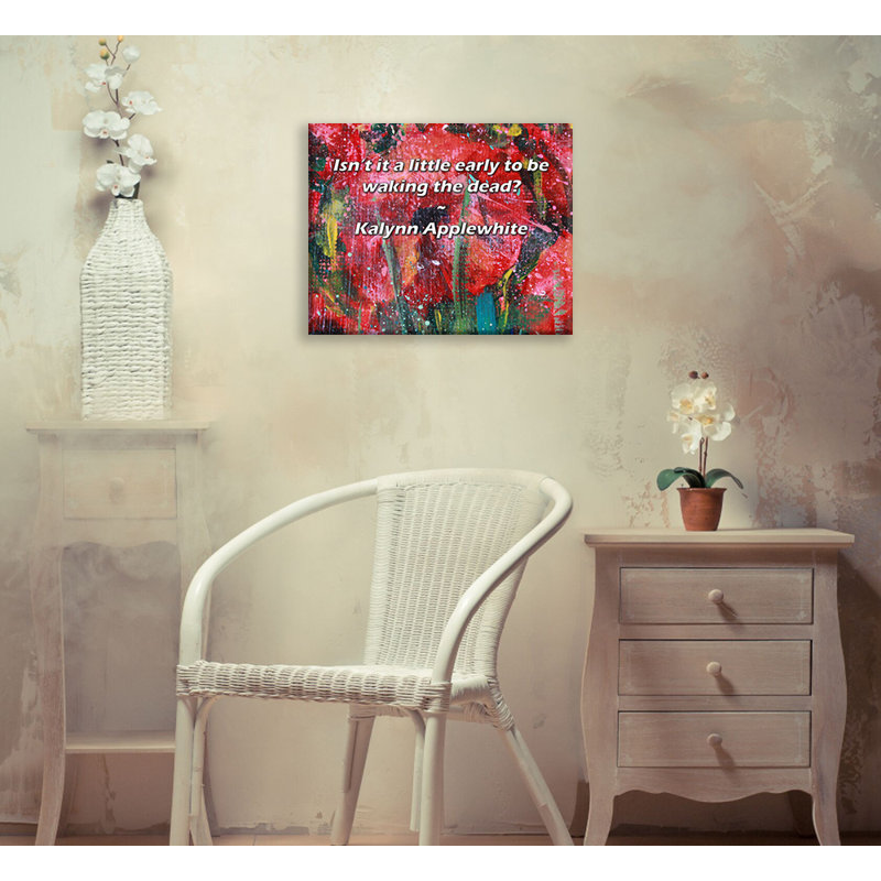 Trinx Gallery Wrapped Canvas By Kalynn Applewhite: "Isn’t it a little early to be waking the, 13" H x 18" W