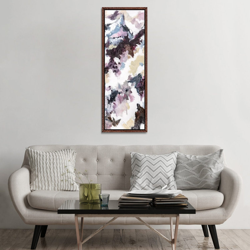Quiet by Cristina Dalla Valentina - Panoramic Painting on Canvas, 152.4 cm H x 50.8 cm W, Classic Brown Wood Framed
