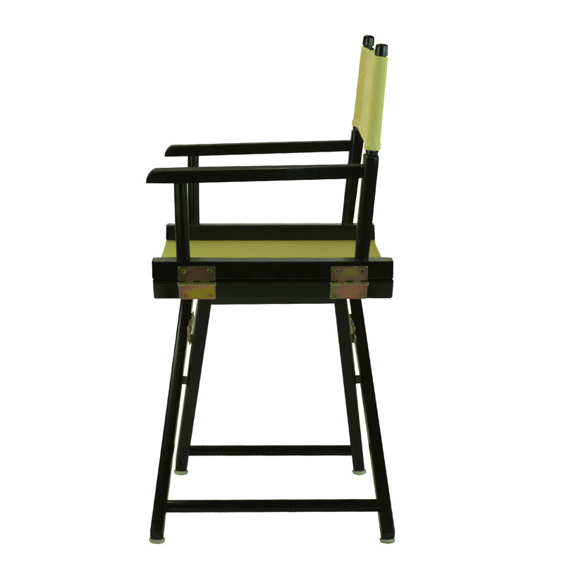 18" Folding Director Chair, Black, Sage
