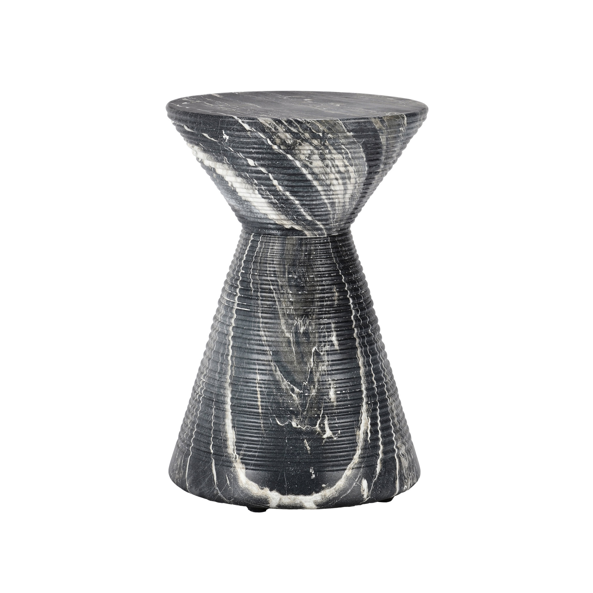 Fern Outdoor Accent Table, Black