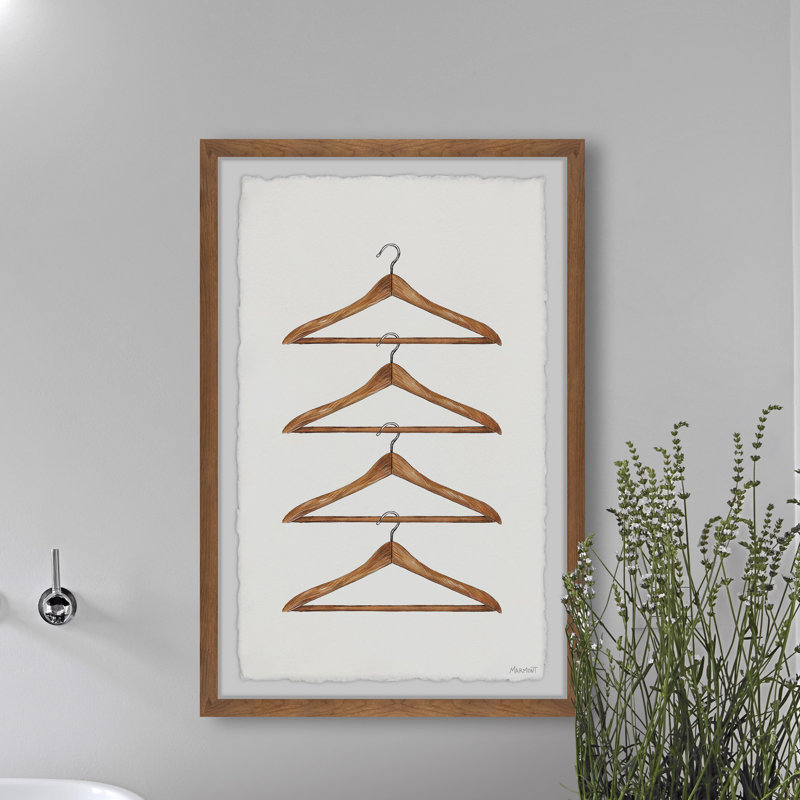 " Clothes Hanger " Painting Print, 36" H x 24" W x 1.5" D